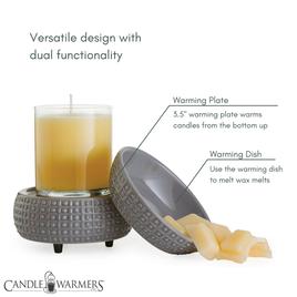 Candle Warmers Etc. Slate 2-in-1 Wax Warmer