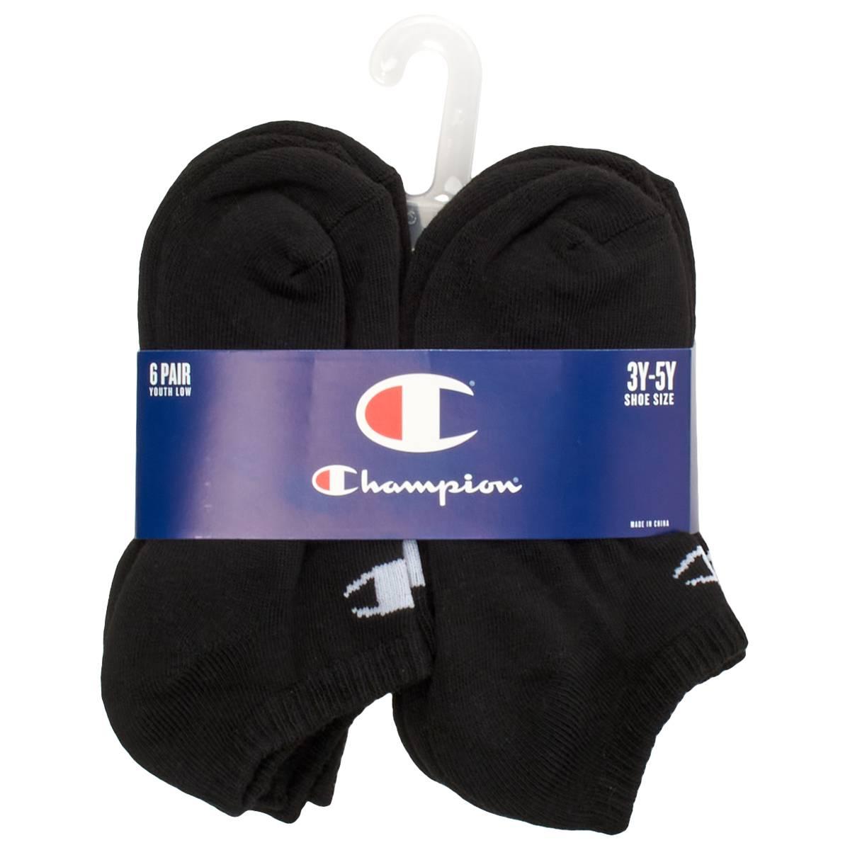 Boys Champion(R) 6pk. Ankle Socks
