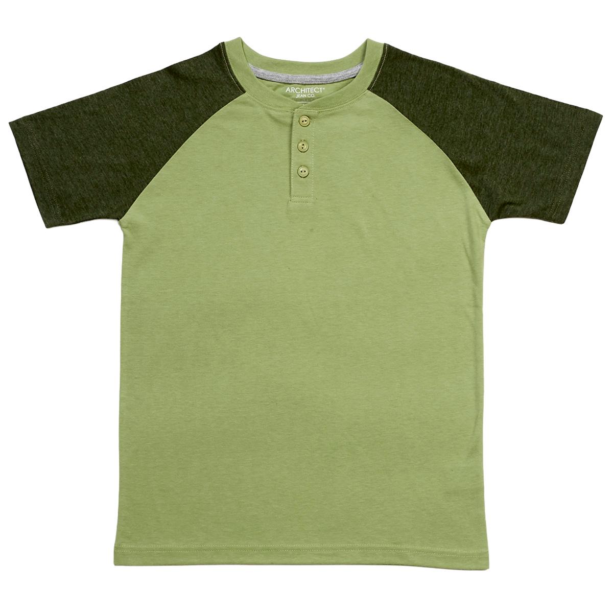 Boys (8-20) Architect(R) Jean Co. Color Block Raglan Henley Tee