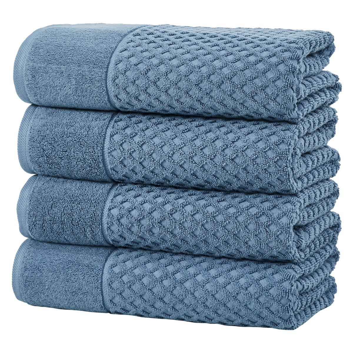 Freshfolds Grayson 4pc. Cotton Lattice Textured Bath Towel Set