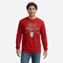 Mens Tailgate Philadelphia Baseball Red October Long Sleeve Tee