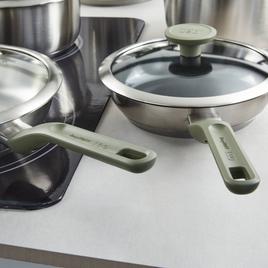 BergHOFF Bolt 8pc. Stainless Steel Cookware Set w/ Glass Lids