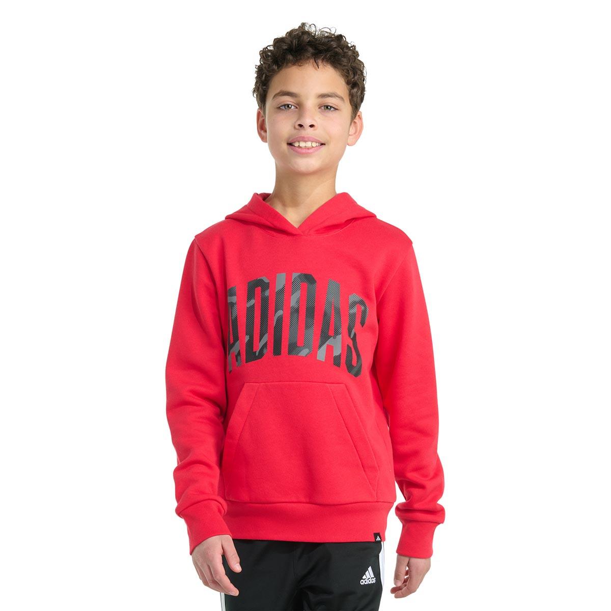Boys (8-20) adidas® Graphic Pullover Hoodie - Red