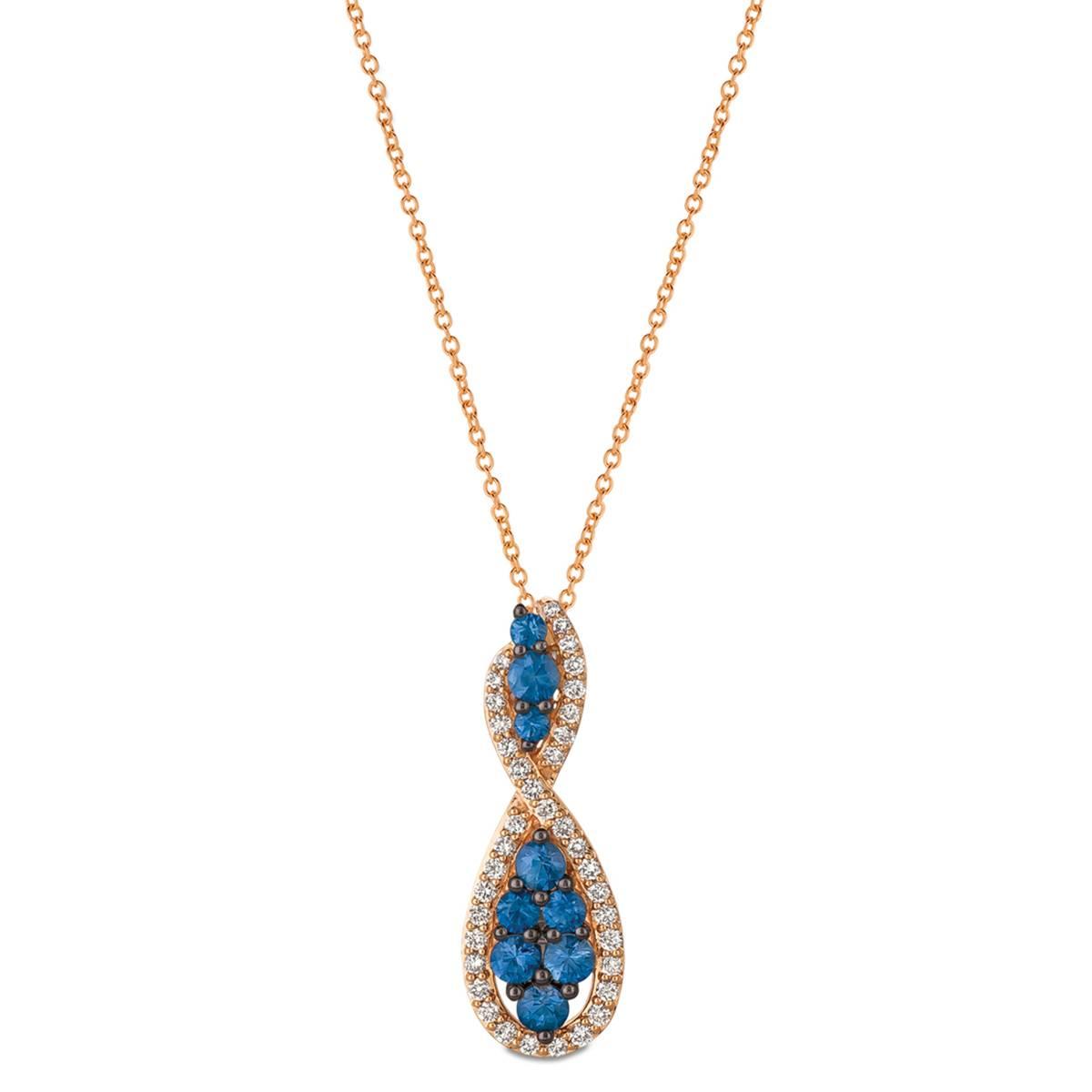 Le Vian(R) Blueberry Sapphire(tm) Vanilla Diamonds(R) Pendant Necklace