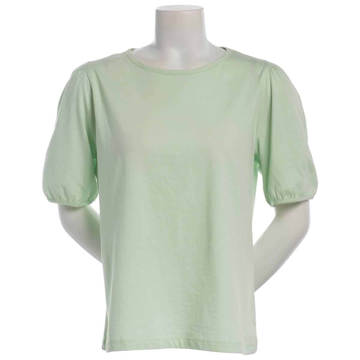 Petite Preswick & Moore(R) Short Banded Sleeve Tee