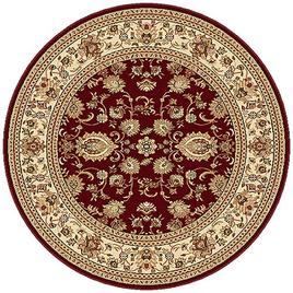 Tayse Sensation Gabrielle Damask Pattern Round Area Rug
