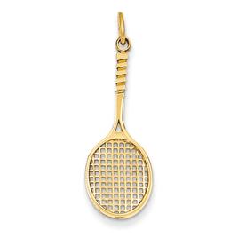Gold Classics(tm) 14kt. Gold Tennis Racquet Charm