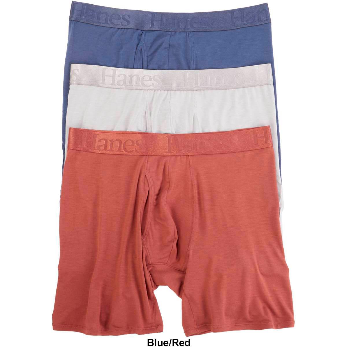 Mens Hanes 3pk. Original Super Stretch Boxer Briefs