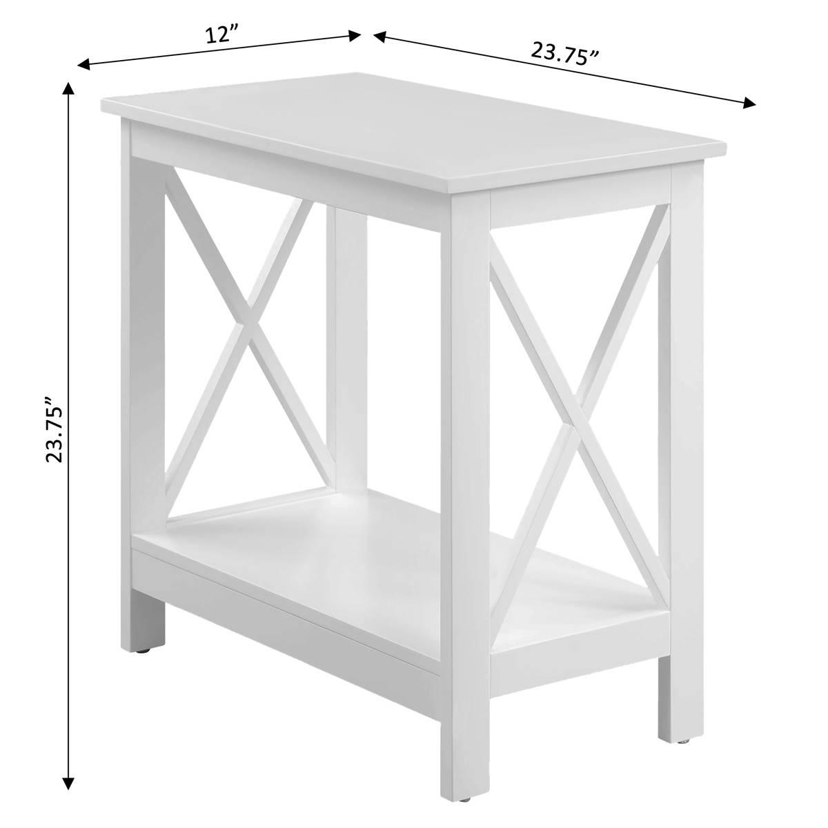 Convenience Concepts Oxford Chairside End Table w/ Shelf