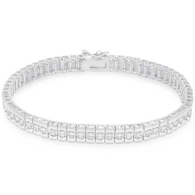 Accents by Gianni Argento Silver Plated Rolex Laydown Bracelet