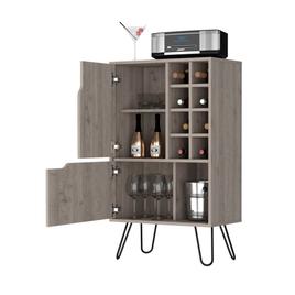 FM FURNITURE Sheffield White L Bar Cabinet