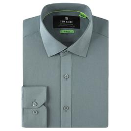 Mens Tom Baine Slim Fit Performance Dress Shirt - Light Grey