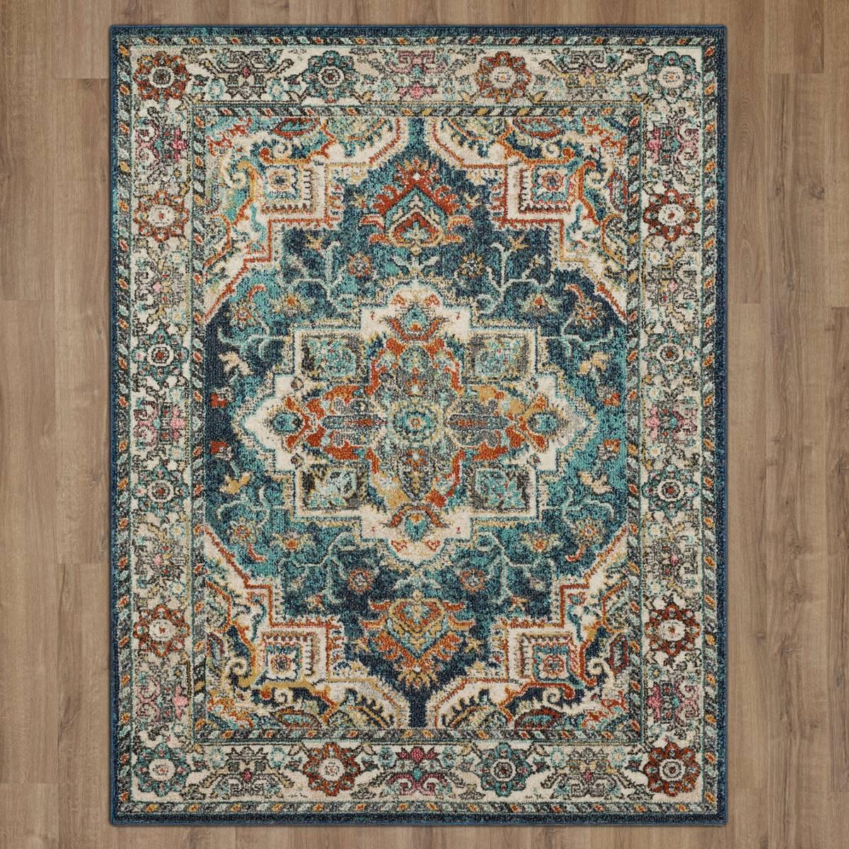Mohawk Home Dellen Blue Area Rug