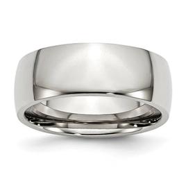 Mens Gentlemen's Classics(tm) Stainless Steel 8mm Wedding Band