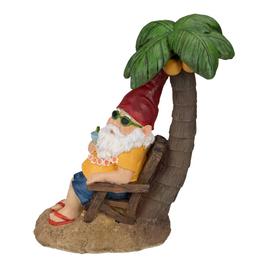 Northlight Seasonal Tropical Gnome w/ Palm Tree Garden Statue