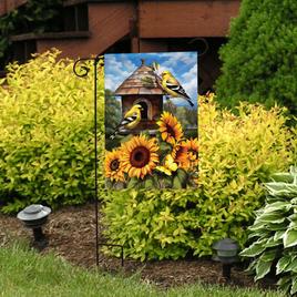 Briarwood Lane Goldfinches & Sunflowers Garden Flag