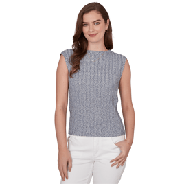 Petite Emaline Summer In The City Cap Sleeve Sweater Vest