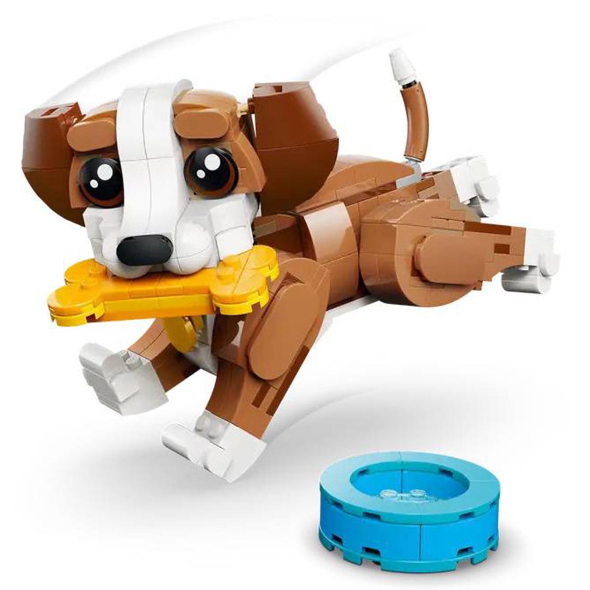 LEGO® Creator 3-in-1 Cute Animals: Playful Puppy Dog Building Kit