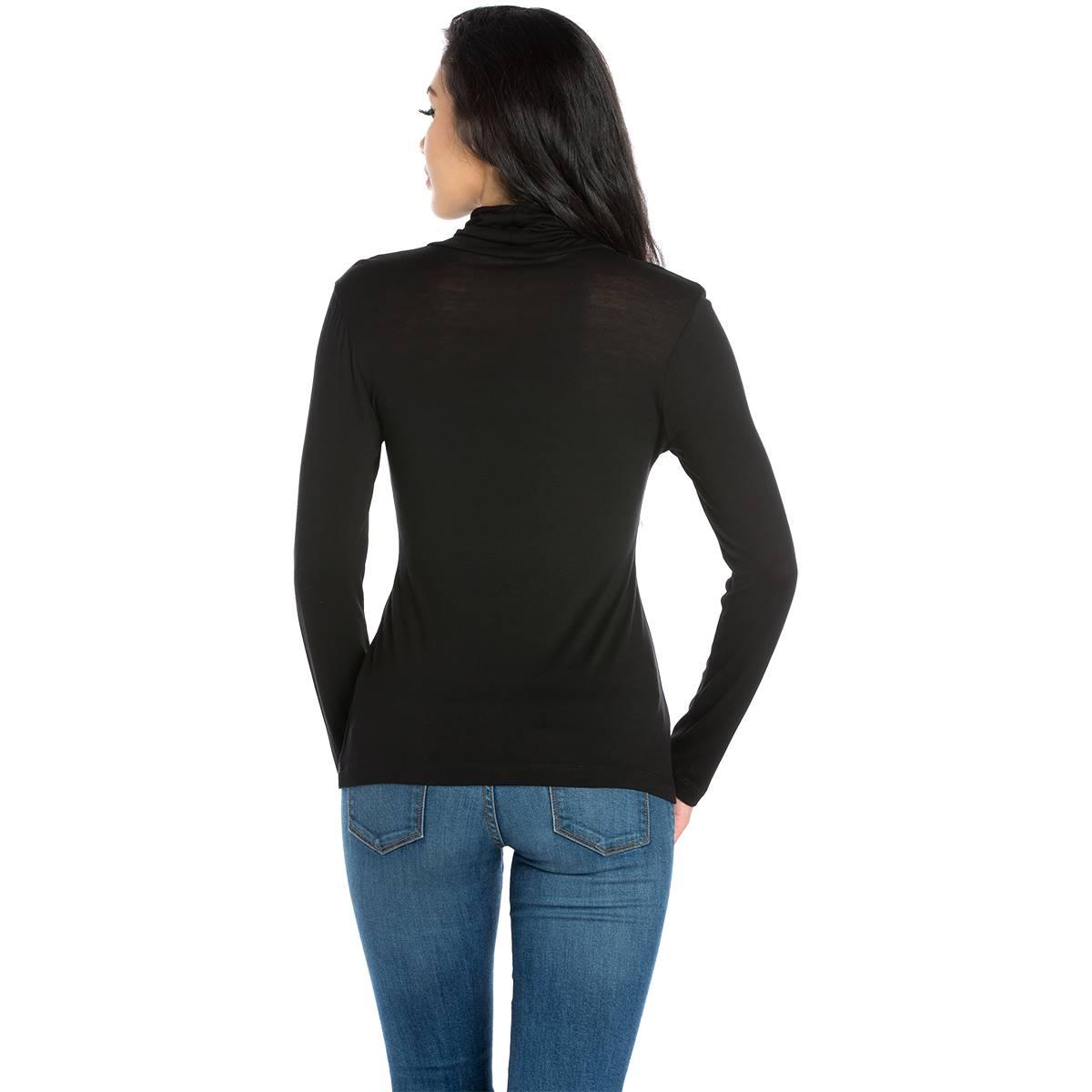 Womens 24/7 Comfort Apparel Classic Long Sleeve Turtleneck