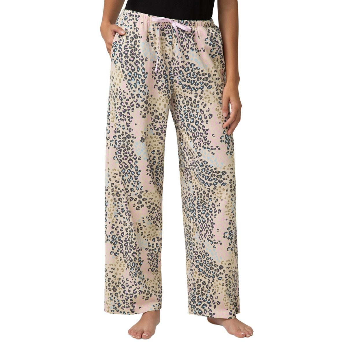 Womens HUE(R) Lazy Leopard Printed Pants