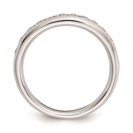 Pure Fire 14kt. White Gold Lab Grown 11-Stone Channel Band