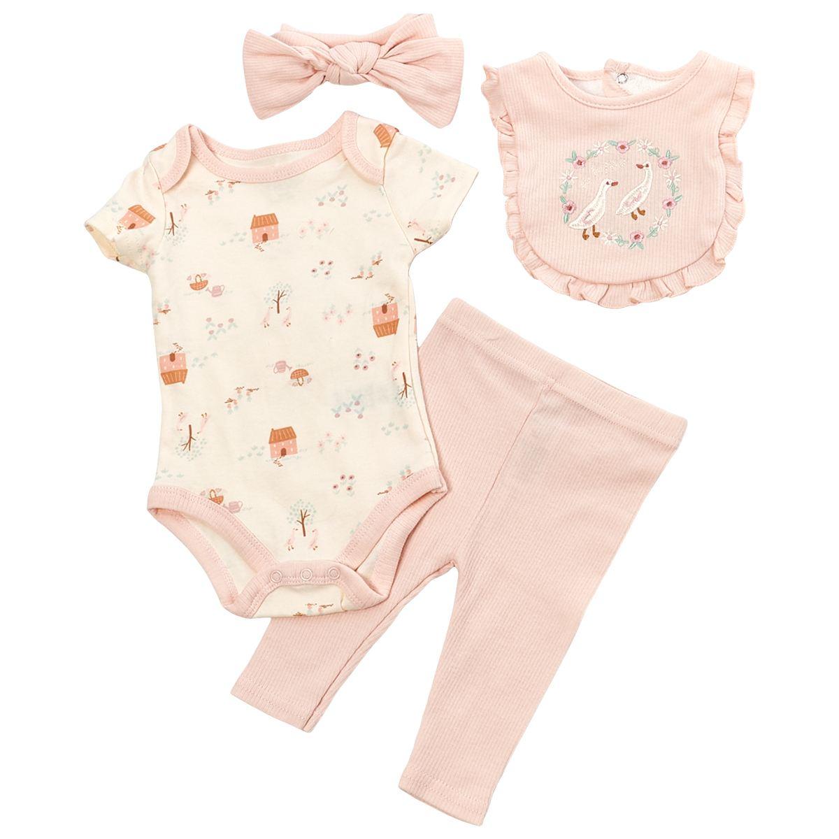 Baby Boy (NB-9M) Rene Rofe(R) 4pc, Garden Pants Set