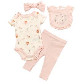 Baby Boy (NB-9M) Rene Rofe(R) 4pc, Garden Pants Set