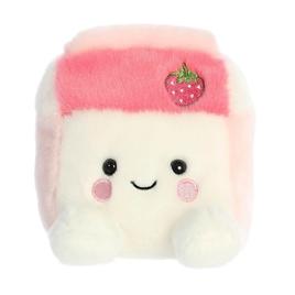 Palm Pals(tm) 4in. Fresa Strawberry Milk(tm) Eco Friendly Plush Beanie