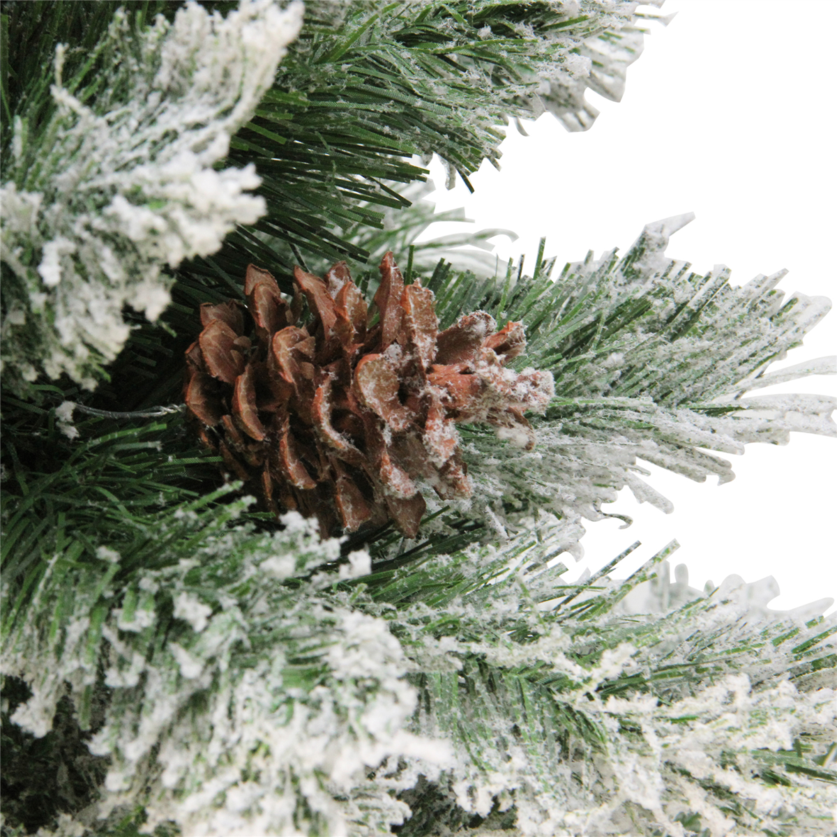 Northlight 7ft. Medium Flocked Angel Pine Christmas Tree