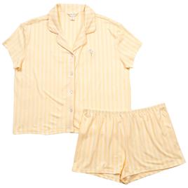 Womens Laura Ashley Daisy Embroidery Shadow Stripe Boxy Boxer Pa