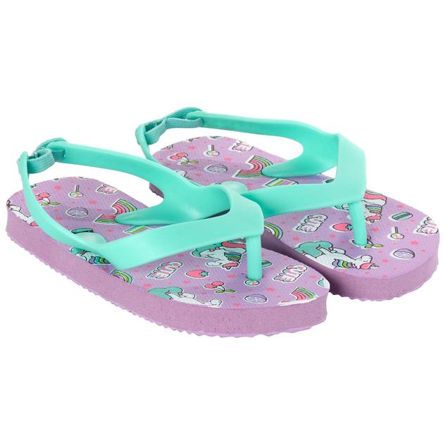 Little Girls Chatties® Sweet Treat Unicorn Flip Flops