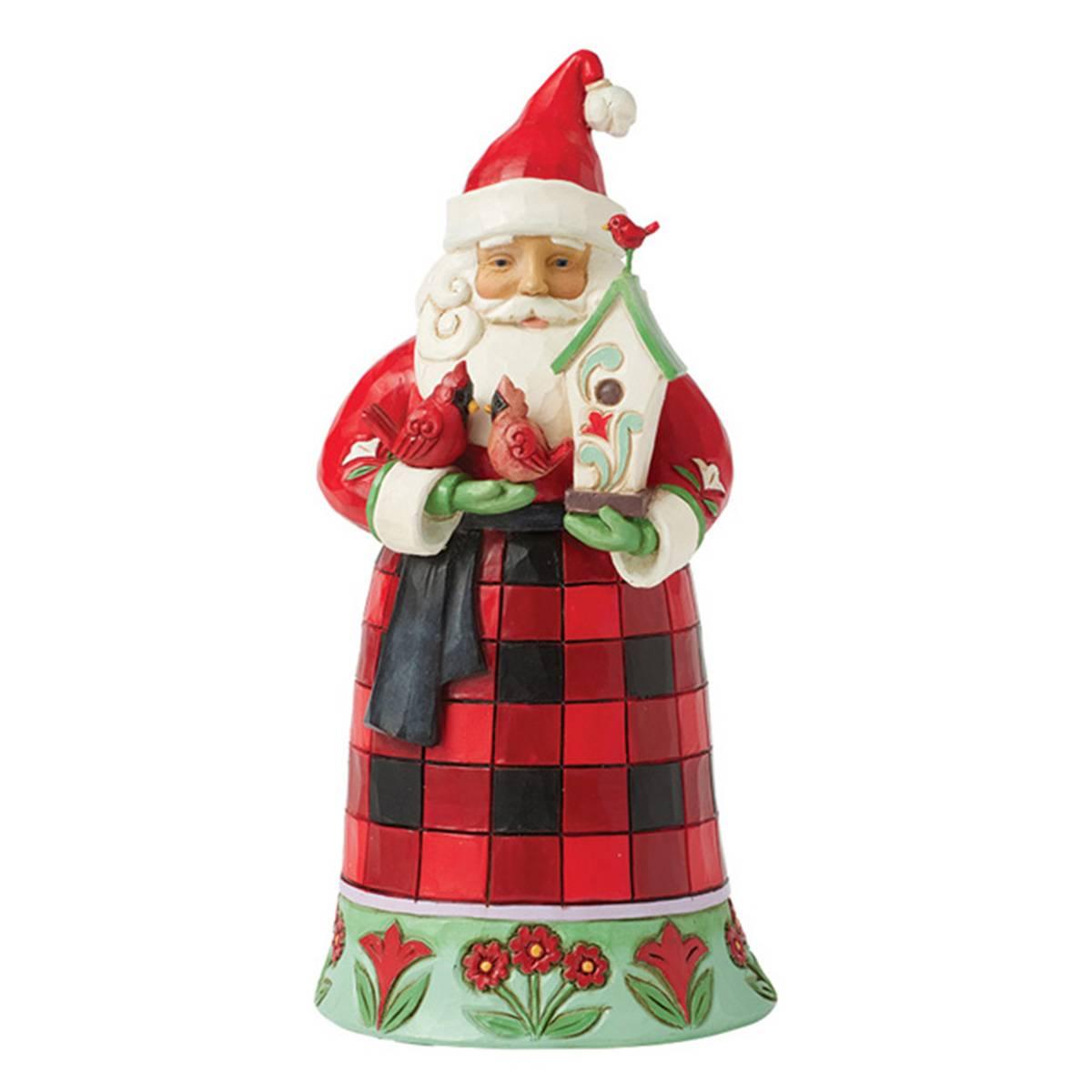 Jim Shore Highland Glen Santa Cardinals Christmas Figurine