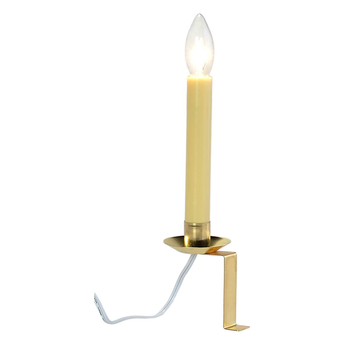 11in. Brass Cambridge Electric Bracket Candle