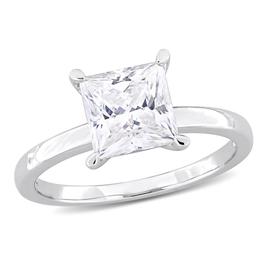 Sterling Silver 2ctw. White Moissanite Solitaire Ring