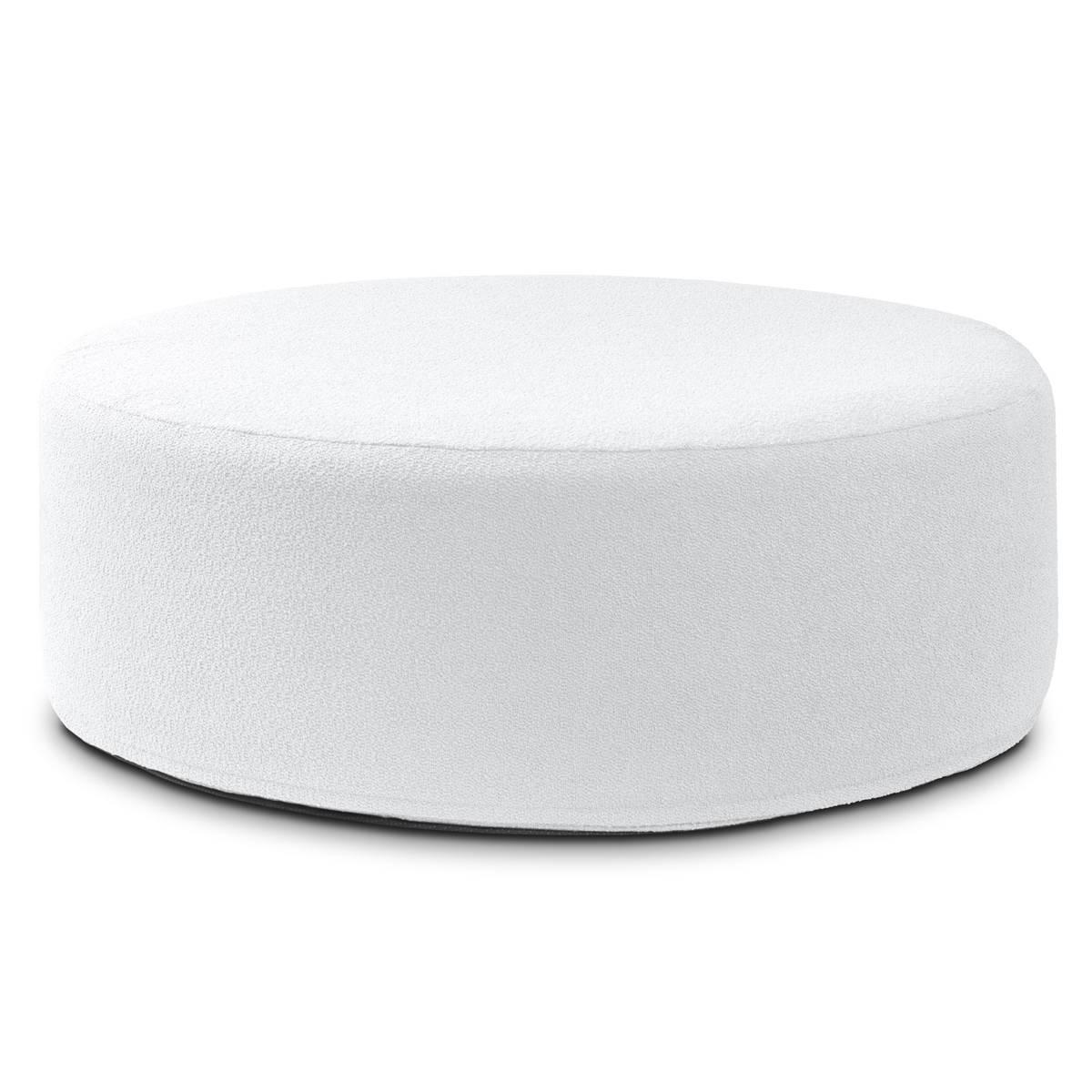 Jaxx Candler 44in. Luxe Boucle Round Couch Ottoman