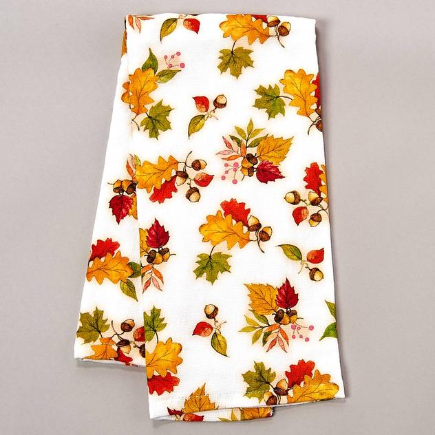 Fetching Fall Acorn Toss Dual-Purpose Kitchen Towel