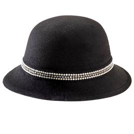 Womens Madd Hatter Pearl Beaded Cloche