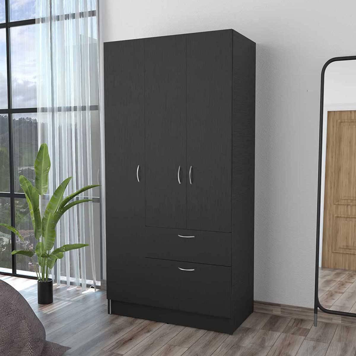 FM FURNITURE Ramblas Black Armoire