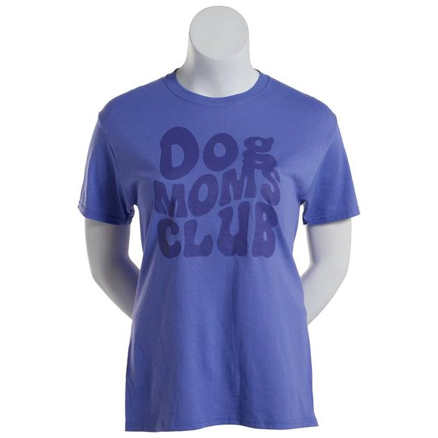 Womens JERZEES Short Sleeve Dog Moms Club Graphic Tee