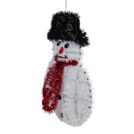Northlight Seasonal 19in. Tinsel Snowman Christmas Window Décor