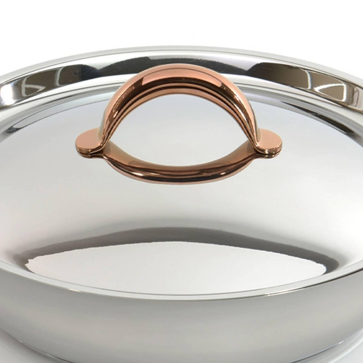 BergHOFF Ouro Stainless Steel 10in. Deep Skillet w/ Lid