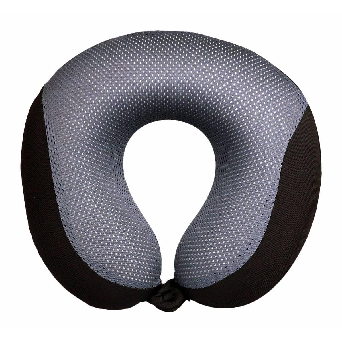 Rejuve Health Wellness Two-Tone Memory Foam Travel Neck Pillow