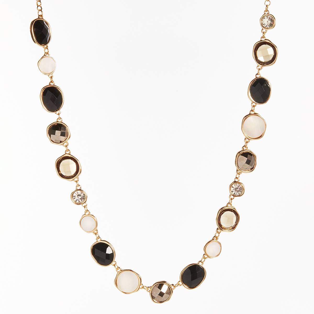 Ashley Cooper(tm) Faceted Stones & Accents Statement Necklace