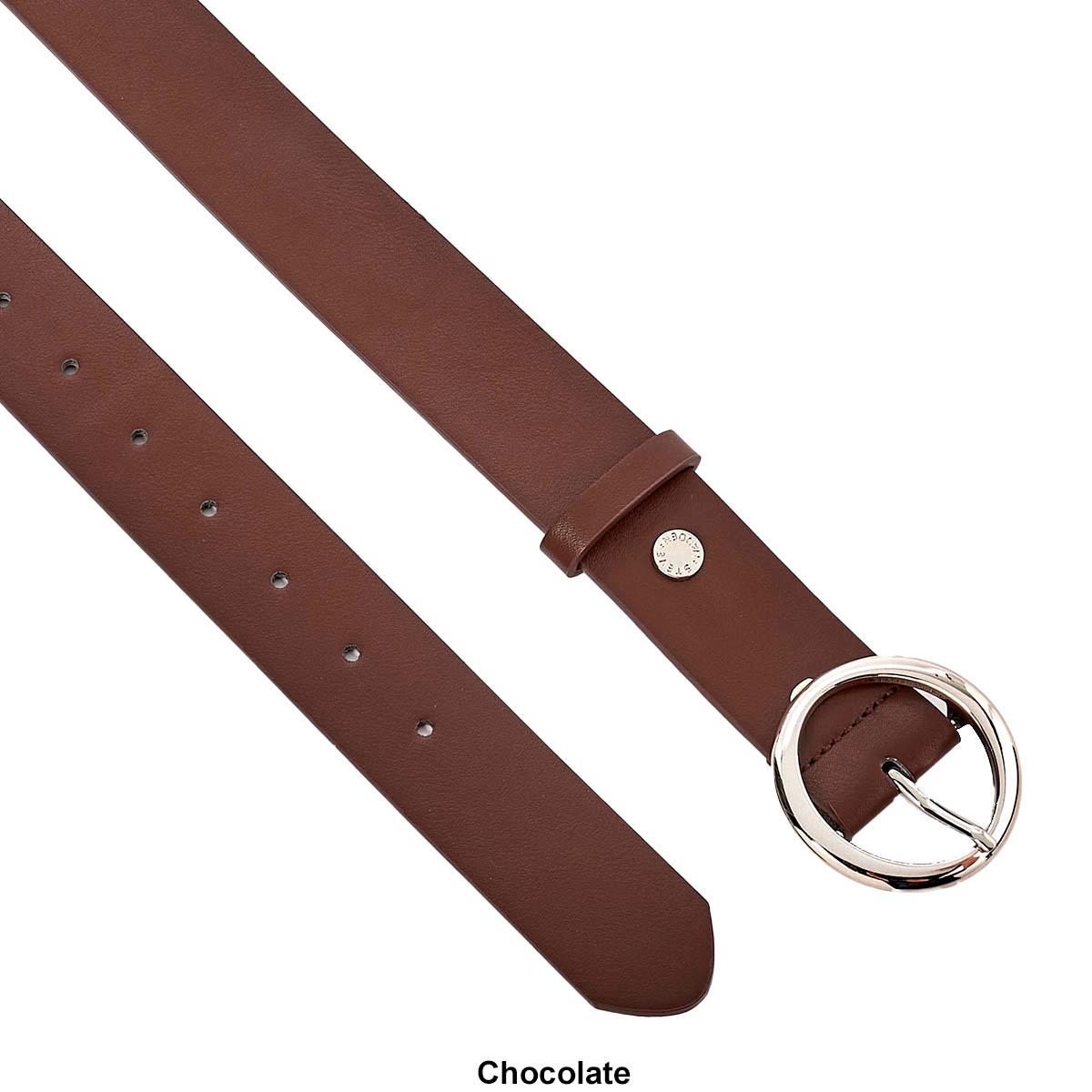 Womens Steve Madden Round Buckle Pants Belt