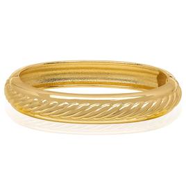14kt. Gold Plated Hinge Swirl Bangle Bracelet