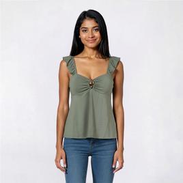 Juniors Derek Heart Sweetheart Babydoll Top with Shell