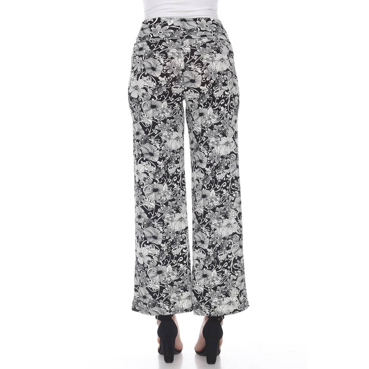 Womens White Mark Floral Paisley Palazzo Pants