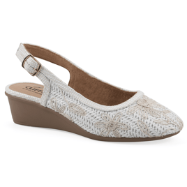 Womens Cliffs by White Mountain Boris Wedge Slingback Heels