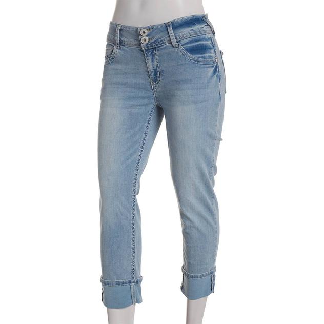 Juniors Wallflower Luscious Curvy Bling Capri Jeans
