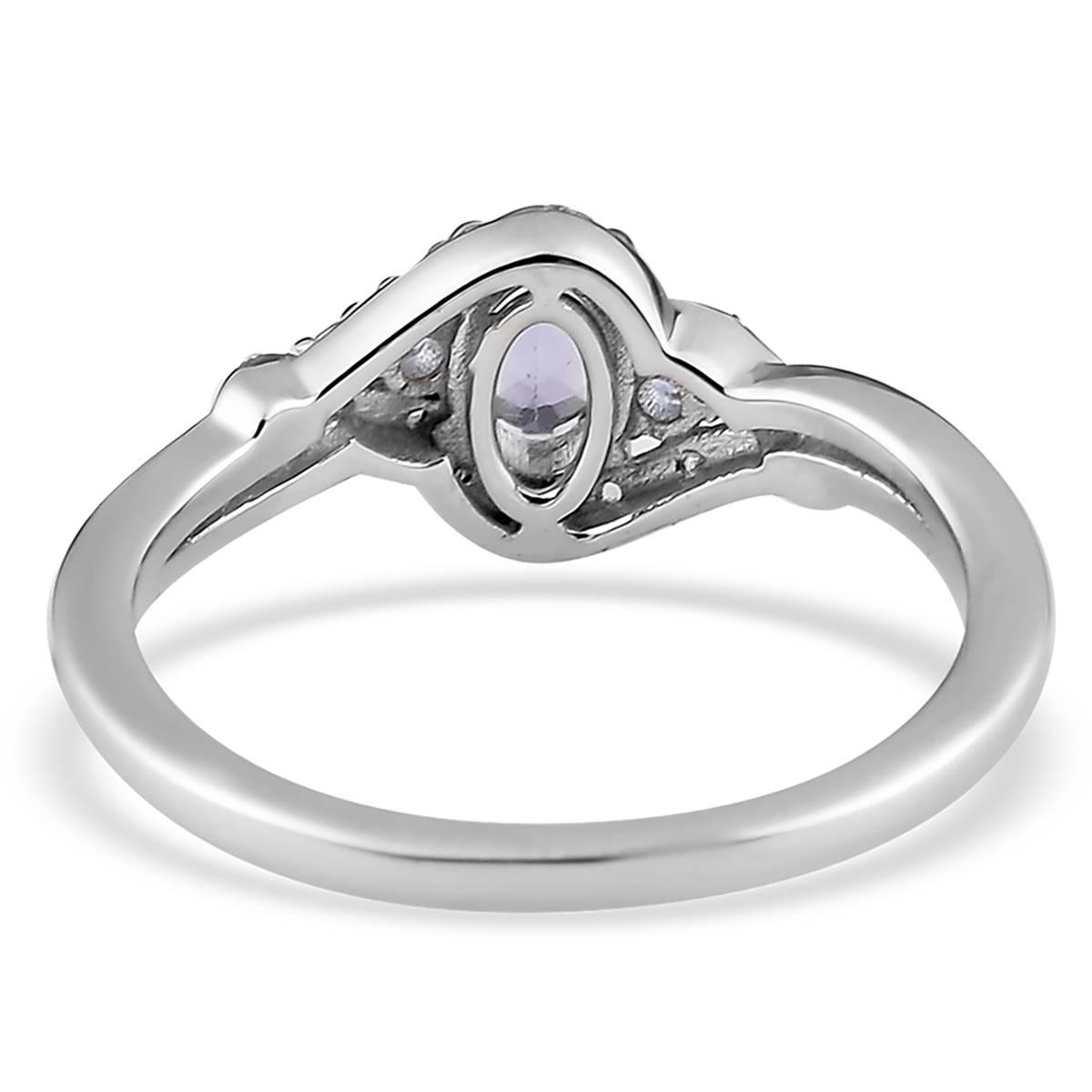 Gemstones Classics™ Sterling Silver Oval Tanzanite Ring